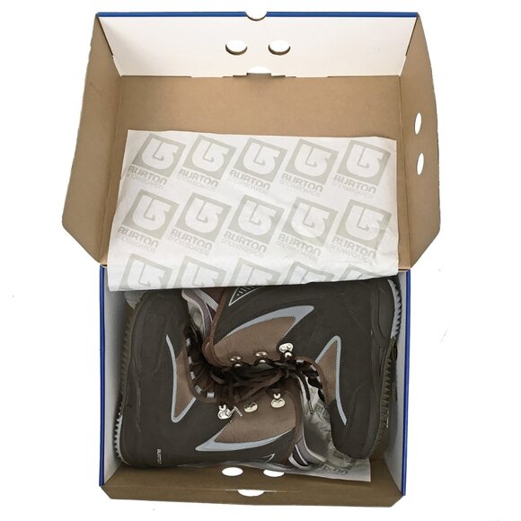 New $279 Burton Ruler Snowboard Boots! 7 Brown & Blue Traditional Lace - Picture 1 of 2